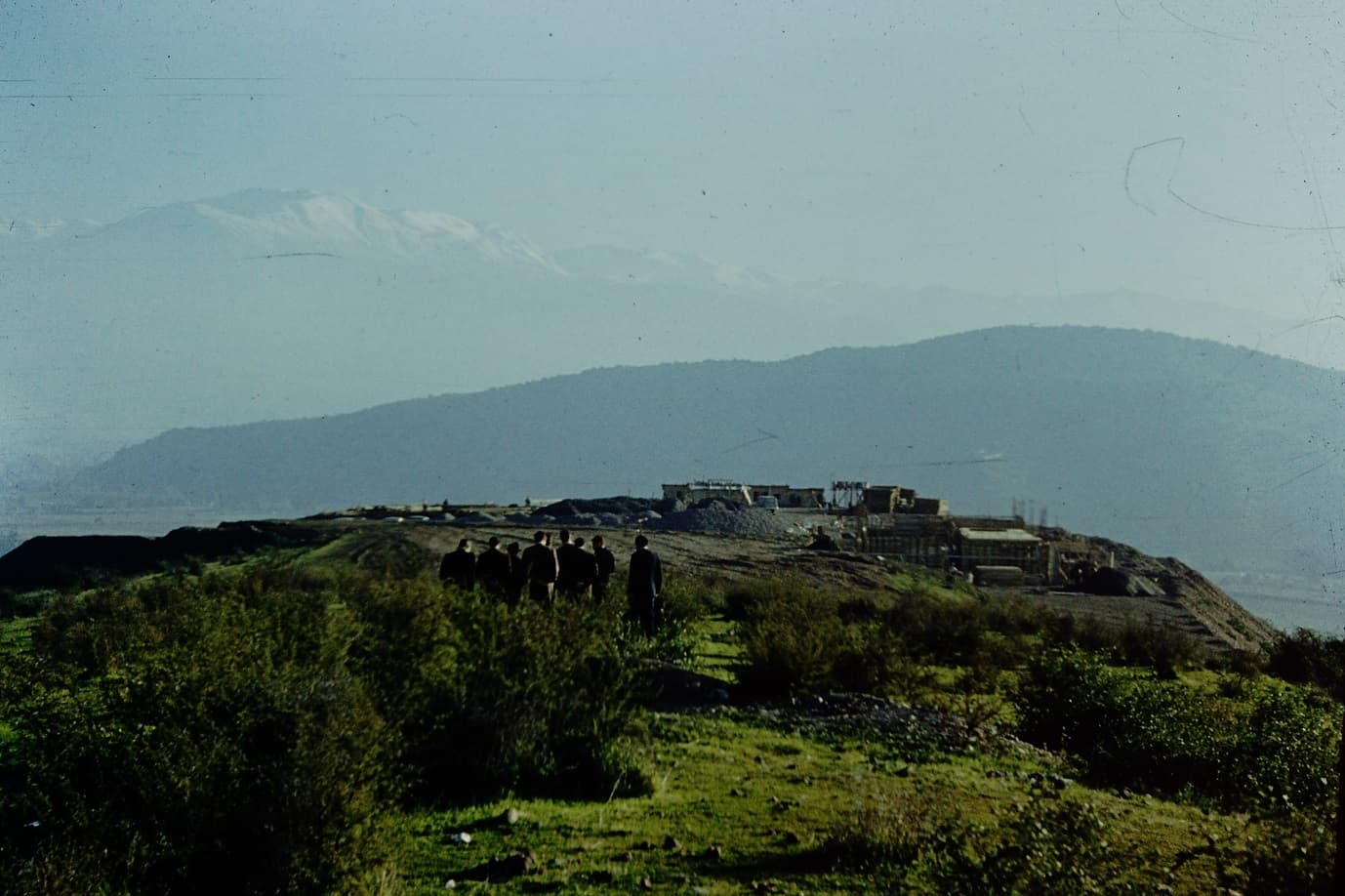 Construcción observatorio Cerro Calán en 1958